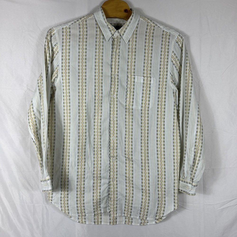 THE TERRITORY AHEAD Striped Long Sleeve Button Down Shirt Sz Mens XLT Green Blue